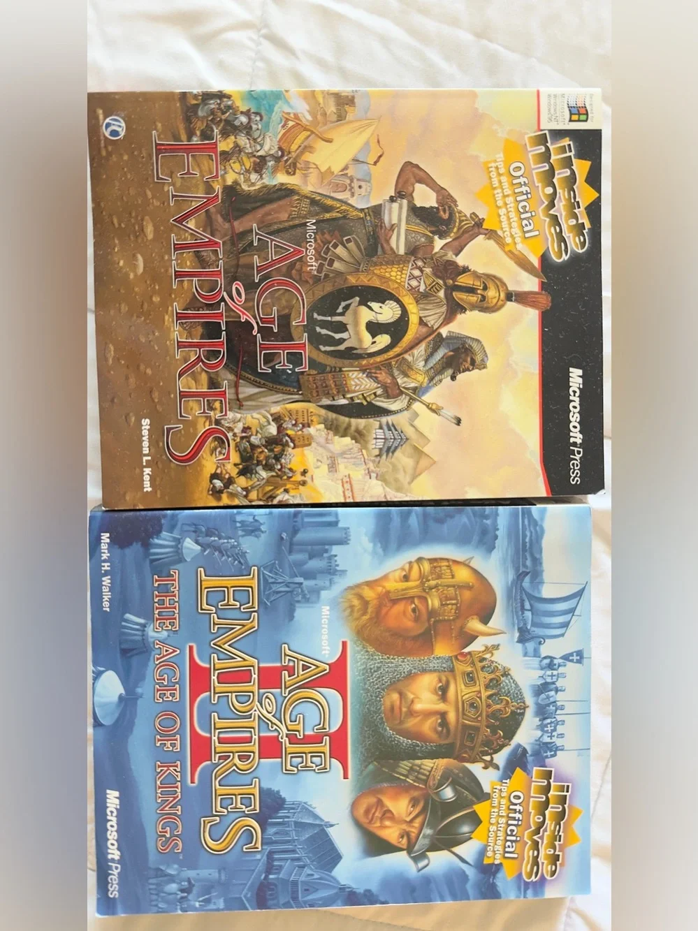 Vintage Age of Empires I & II Official Strategy Guide Manuals – Microsoft Press